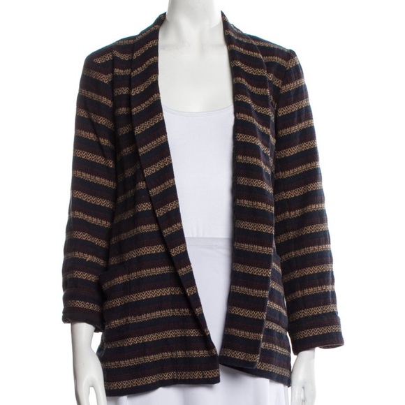 THE GREAT. Jackets & Blazers - The Great Maroon and Navy Blazer Size 1 Small